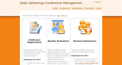 Desktop Screenshot of geekgatherings.com